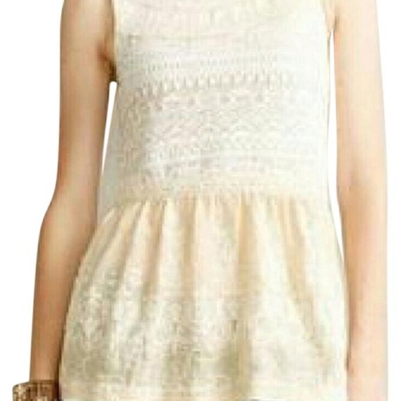 One September Embroidered Peplum Top - Small - Picture 3 of 6